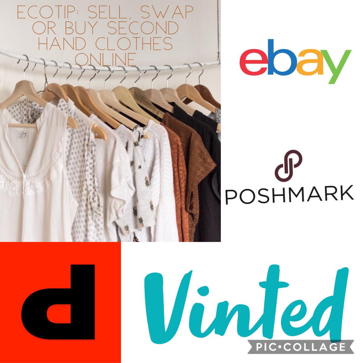 LEHEcoSquad's tweet photo. EcoTip: Sell, swap or buy second hand clothes online

If your clothes are not used,why not sell them? Give them a second life and reduce the amount of waste in landfill. Make some money from doing it! Apps include eBay, Depop, Poshmark and Vinted. #LEHSchool  #secondhand https://t.co/Dyk2Jb3LAi