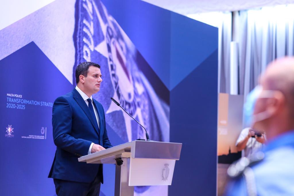 byroncamilleri's tweet photo. Launching the transformation strategy of @MaltaPolice was one of the most significant milestones as Minister for Home Affairs to date. We are setting our vision of the police corps we want our country to have. Determined to bring change where it matters most ⁦@MaltaGov⁩ https://t.co/cuMDWPq6Qx
