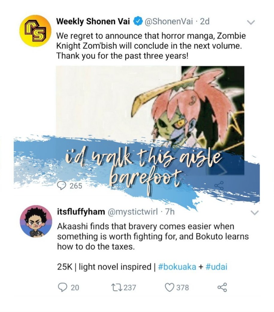 itsfluffyham's tweet photo. Udai doesn't believe in love, but between pro-volleyball players and grand declarations of affection, he figures they come the closest.
https://t.co/eGDagJU5Ql
24.9K | light novel, meteo attack, taxes | #udai friendship & #bokuaka #bkak
For Day 3: Domestic #BokutoWeek2020 https://t.co/jWFTPk6kYx