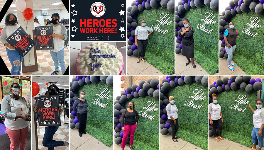 adaptwechange's tweet photo. All this month we're celebrating ADAPT's incredible Direct Support Professionals! Here are some of the amazing DSPs from a few of our locations -- a big THANK YOU to ALL of the wonderful DSPs at ADAPT!! 🙏❤🤗👏🎉❤
#adaptwechange #HeroesWorkHere #DSPs https://t.co/f5McGOmGs4