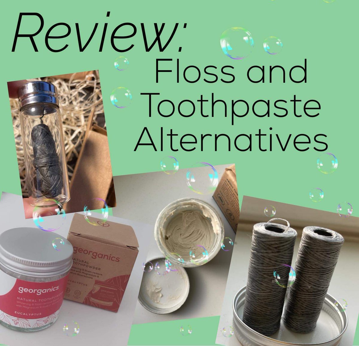 Road2sustain's tweet photo. This week's blog post is now up! We have reviewed several dental hygiene products we have been trying out recently. Have a read if you're interested in making the switch to more #sustainable toothpaste and floss!

https://t.co/2iYc3ah1sH

#road2sustainability 
#sustainabilityblog https://t.co/LvHOthzJG0