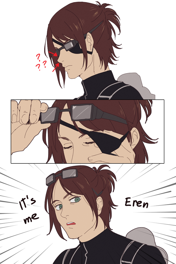 they didn't change hanji's nose. is just eren in disguise covering hanji. 