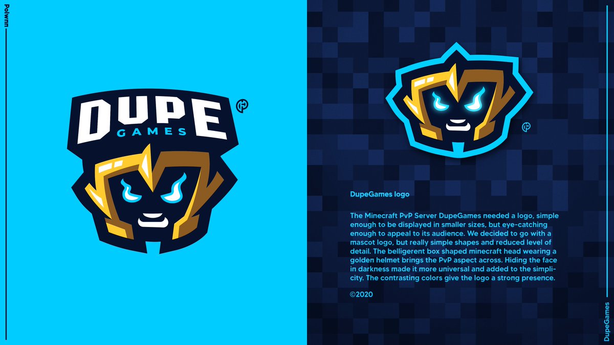 'Dupe Games' mascot logo ––– client work