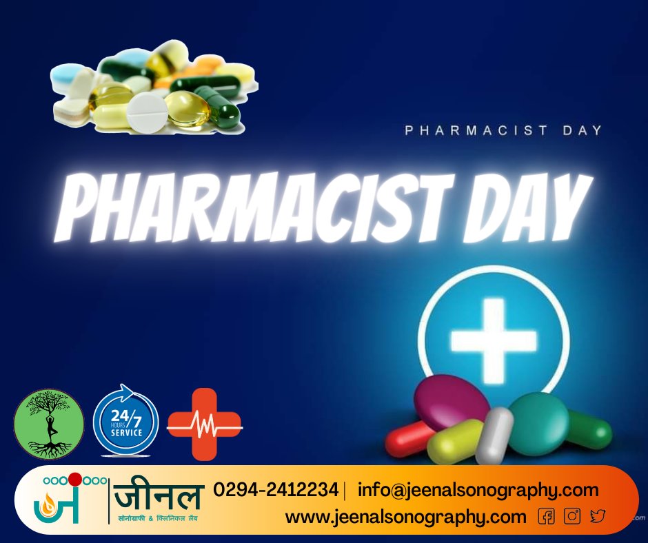 JSonography's tweet image. Pharmacist day !.
Jeenal Sonography &amp;amp; Clinical Lab 
Provide facilities to your door. We collect sample from your home. 
Best Clinical lab service in udaipur.