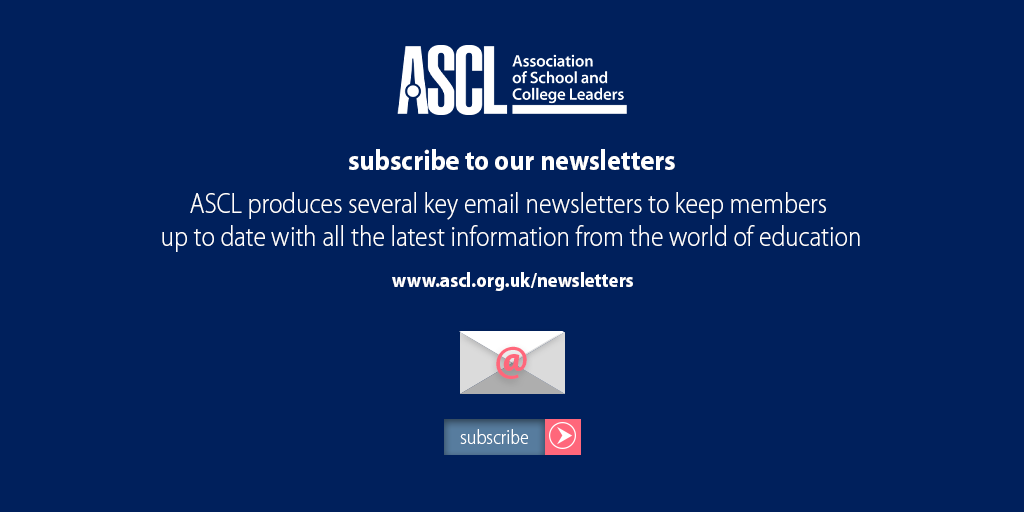 ASCL_UK's tweet photo. ASCL members: today's newsletter to members includes information on the #STPCD 2020, and guidance and resources from the DfE on the test and trace app. We're also asking for your feedback on the DfE helpline for reporting cases https://t.co/CDJtG25ecL