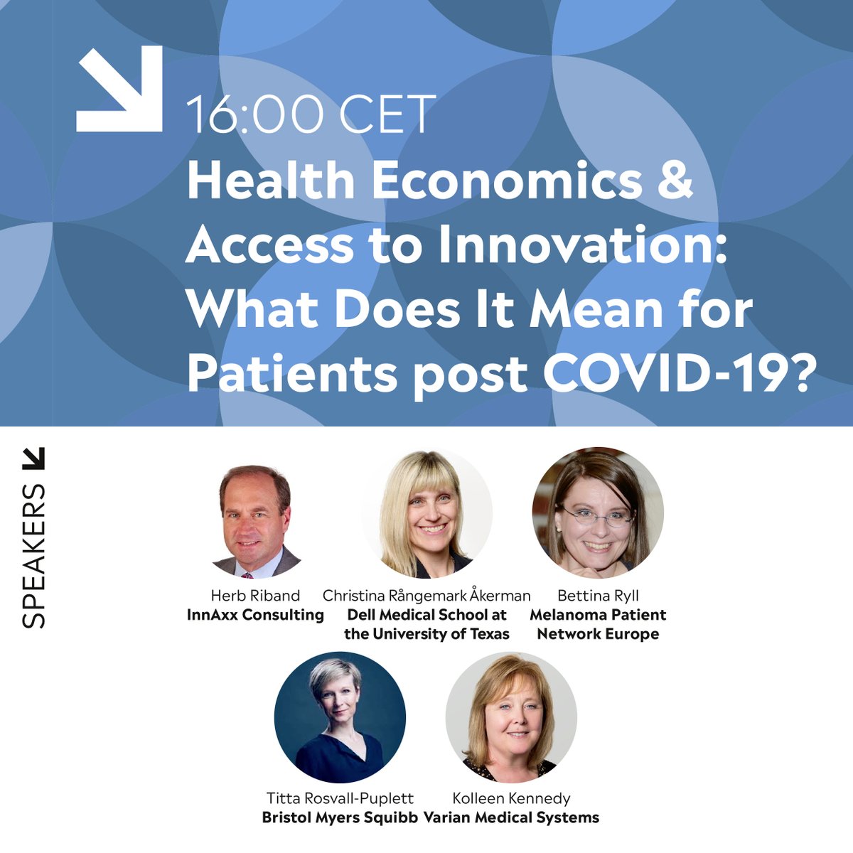 BiopoleLausanne's tweet photo. Now LIVE at #COS2020 with Herb Riband (InnAxx Consulting) @ChristinaRngem1 (@DellMedSchool), @BettinaRyll Ryll (Melanoma Patient Network Europe),
@rosvallpuplett (@bmsnews) and Kolleen Kennedy (Varian Medical Systems). #oncology #economics #covid19 https://t.co/n9A5w4d6Wi