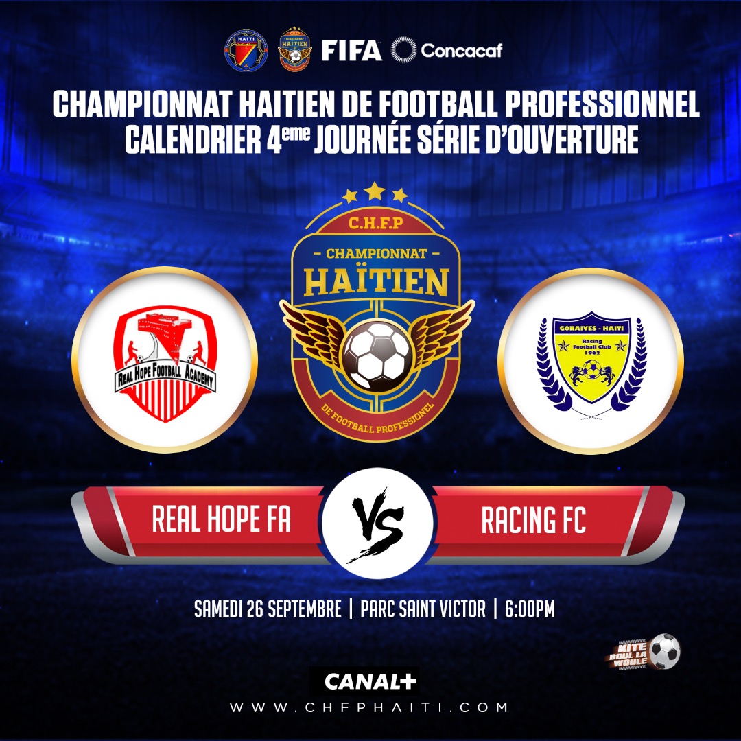 fhfhaiti's tweet photo. CHANPYONA NASYONAL🏆 4e JOUNNEN #9Match🔥#KiteBoullawoule⚽️🇭🇹 https://t.co/zxxkMjPnIo