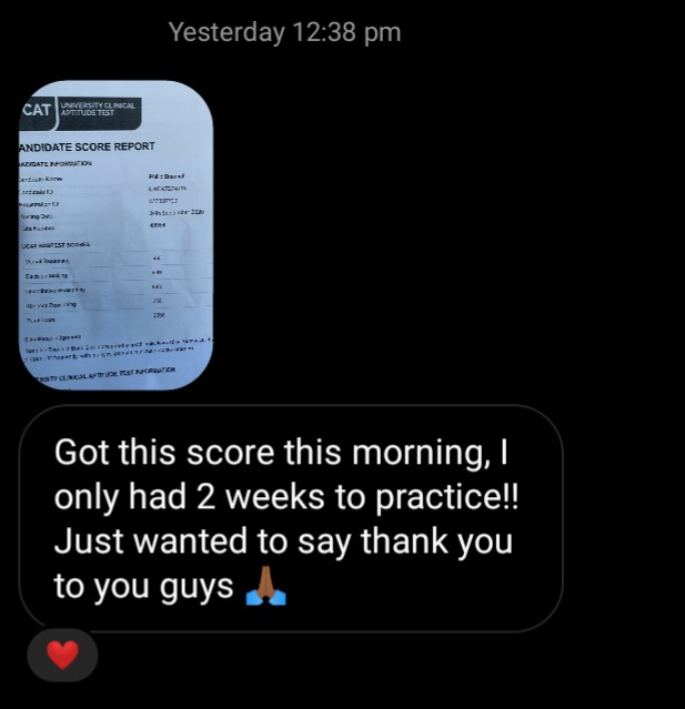 AcetheUCAT's tweet photo. More amazing reviews from Ace the UCAT students!

Created by a medical student who scored 835 Band 1 (99th Percentile), the Ace the UCAT Course e-book 2020 is available for only £14.99, with unlimited FULL bursaries available for students from lower income backgrounds. 

#ucat https://t.co/y13W6rpx9I