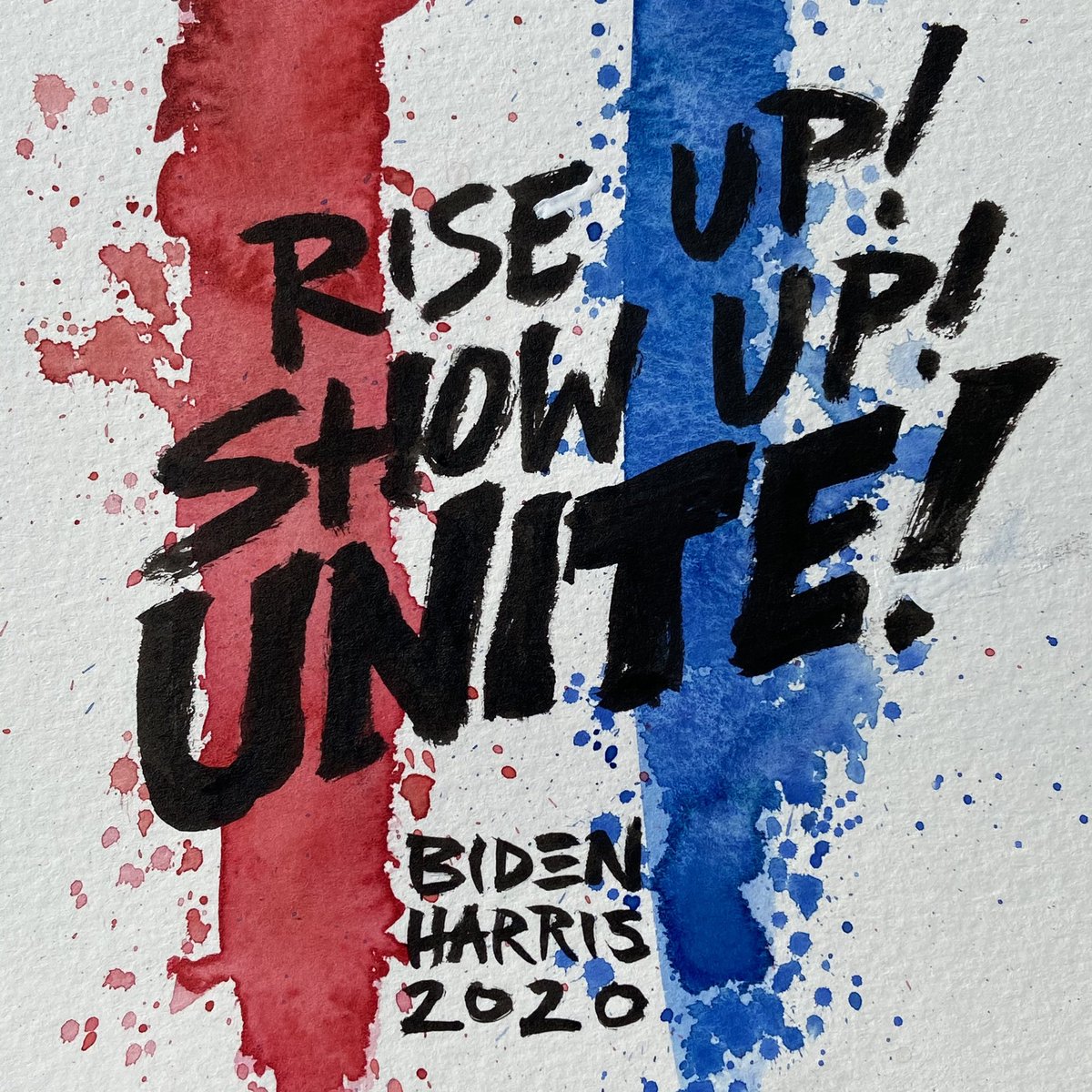 All together now. #riseupshowupunite #BidenHarris2020