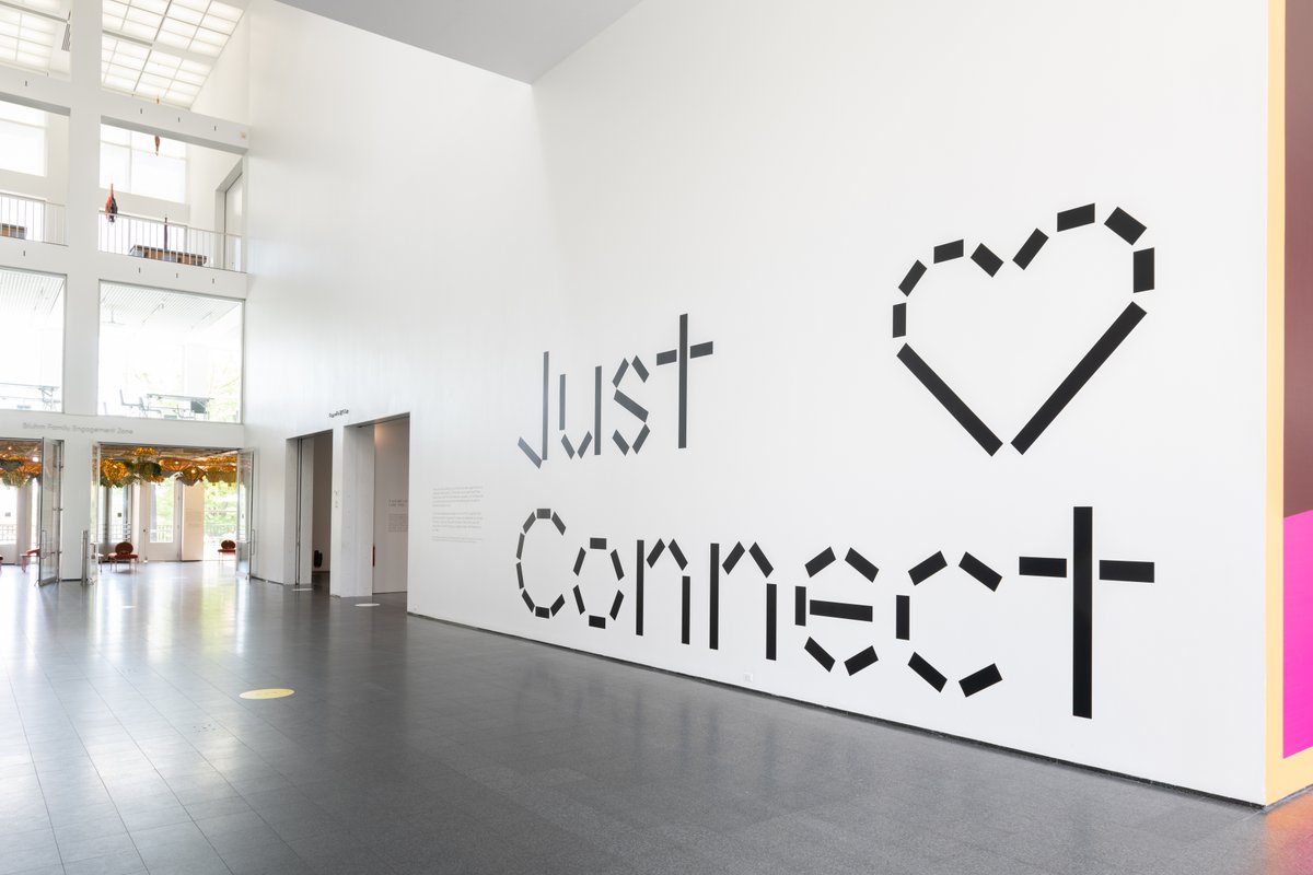 "Just Connect" addresses how the current pandemic has made us more aware of how much we desire connection and depend on our families, communities, and social fabric for a sense of belonging. Through Nov 8. Learn more:  https://bit.ly/39J5CIg 