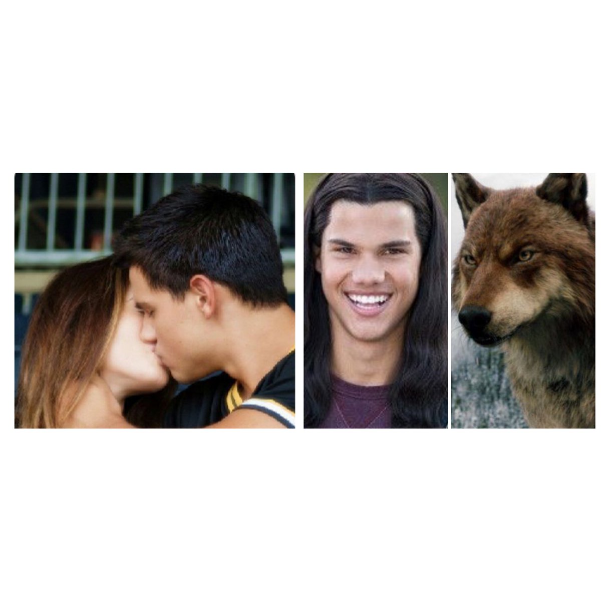 Jake with his imprint kissing her