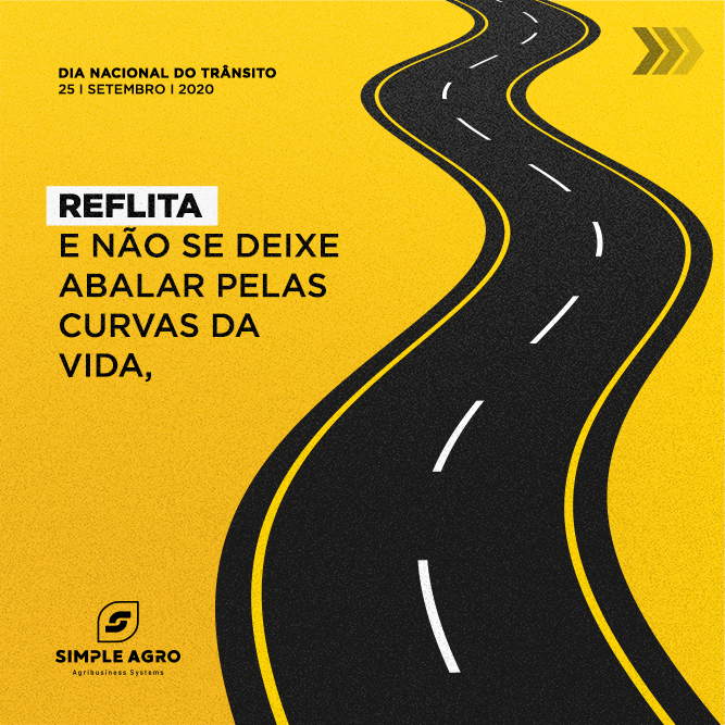 SimpleAgro's tweet photo. Hoje encerra a semana nacional do trânsito, iniciada dia 18 de setembro. Que a data nos faça refletir sobre as coisas simples e cotidianas, que merecem total importância.✨🚦↗️

#sejasimples #diadotransito #reflita #simpleagro #25desetembro https://t.co/eii37gItnz