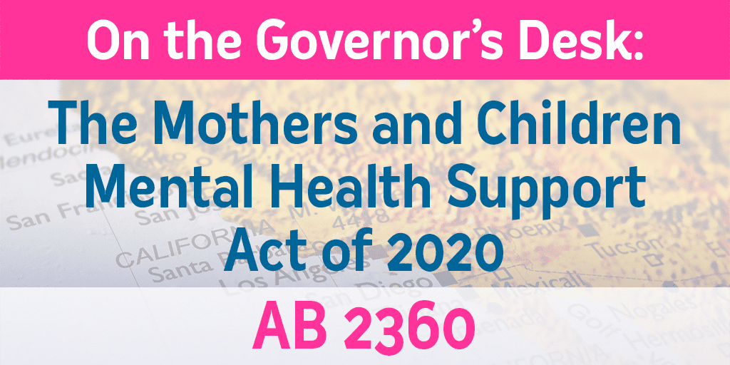 PolicyCenterMMH's tweet photo. .@CAgovernor @GavinNewsom has until 9/30 to sign or veto #AB2360, Mothers & Children Mental Health Support Act of 2020, a Bill that is 2+ years in the making.
HELP making noise in support of the Act
Use the hashtags:
#AB2360 #MentalHealth#Telehealth #MaternalMentalHealth https://t.co/rqu1CHh6RU
