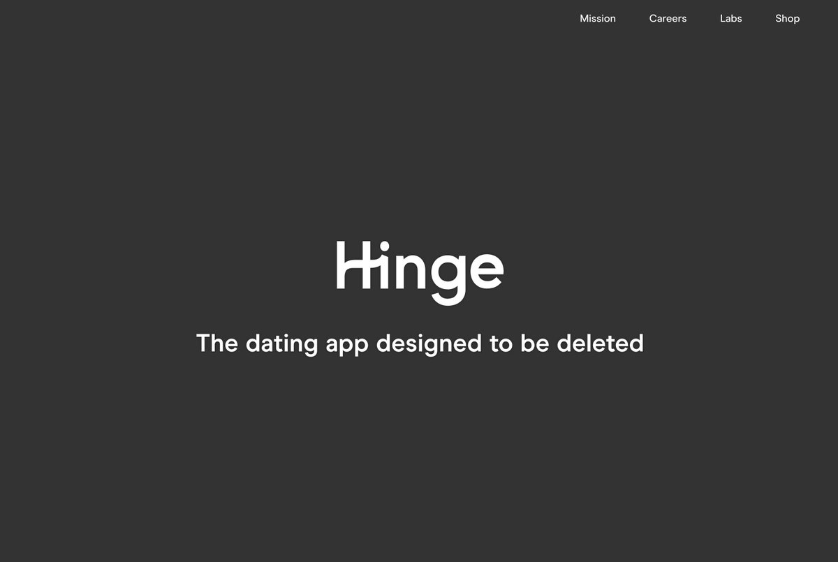 If you're not aware of  @Hinge, it’s a dating app that WANTS to be deleted.Their core mission is to help you find that special someone.Sounds pretty simple, right?But dating isn't simple.It's messy, frustrating & vulnerable.So how do they convince user's it's worth it?