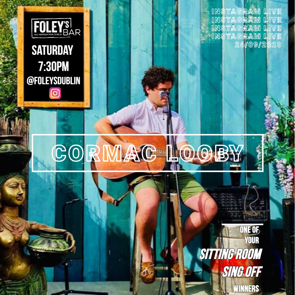 🎤Live music @Foleysdublin Instagram🎤

We are absolutely delighted to be kicking off our Instagram lives with one of our Sitting Room Sing Off winners -CORMAC LOOBY!!! 

#foleysbar #foleysdublin #cormaclooby #instagramlive #livemusic #virtualpub #virtualsession #isolationsession
