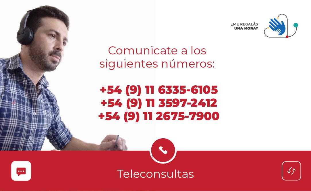 📺Tenemos para vos un servicio de #Teleconsultas en el que cerca de 100 voluntarios te ayudarán. ¿Cómo? Acá tenes la respuesta 👇🏽⬇️ 
▪️Asistencia Médica y Psicológica. 
▪️Odontología
▪️Acompañamiento para adultos mayores.
▪️Apoyo escolar
▪️Acompañamiento en lactancia materna.