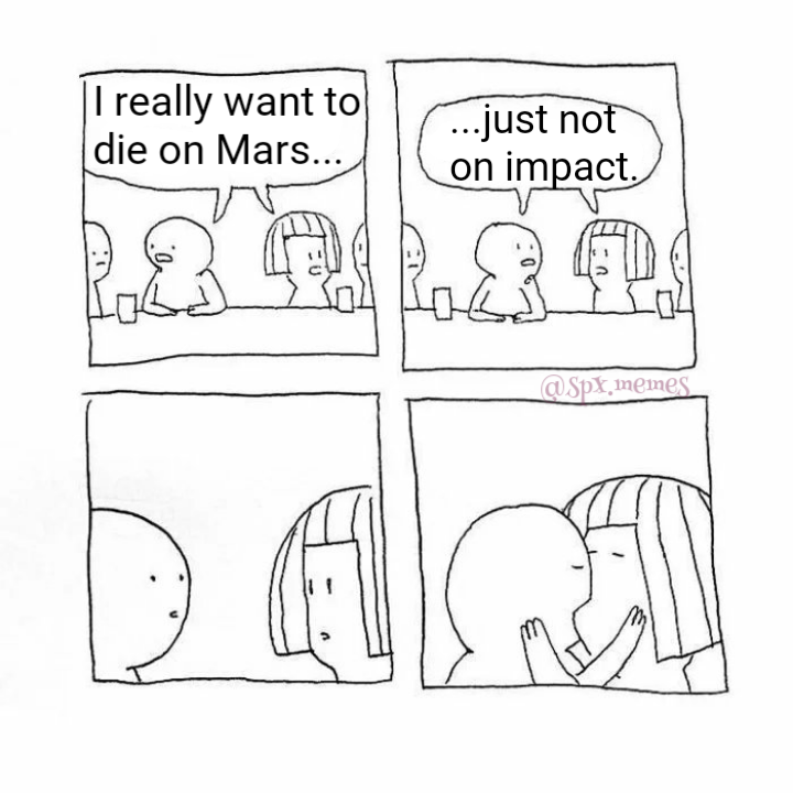 MoWo91's tweet photo. Rate my meme🧡
#spacexmemes #memes #legendaryQuote #ElonMusk #SpaceX #OccupyMars #trueLove https://t.co/l7D6n0G8TJ
