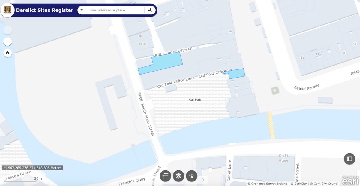a derelict site (as per the derelict sites register map below) & an abandoned building, both in historic city centre of Corkhave included google maps also to give a better perspectiveNo. 102, 103  #regeneration  #heritage  #wellbeing  #economy  #beauty