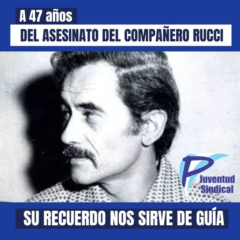 Hoy se cumplen 47 años del asesinato del compañero José Ignacio #Rucci, líder Sindical #Metalúrgico y Emblemático Secretario General de la #CGT. Su vida estuvo marcada por el compromiso en la defensa de los valores del #justicialismo y la militancia. 👉facebook.com/Juventud.Sindi…