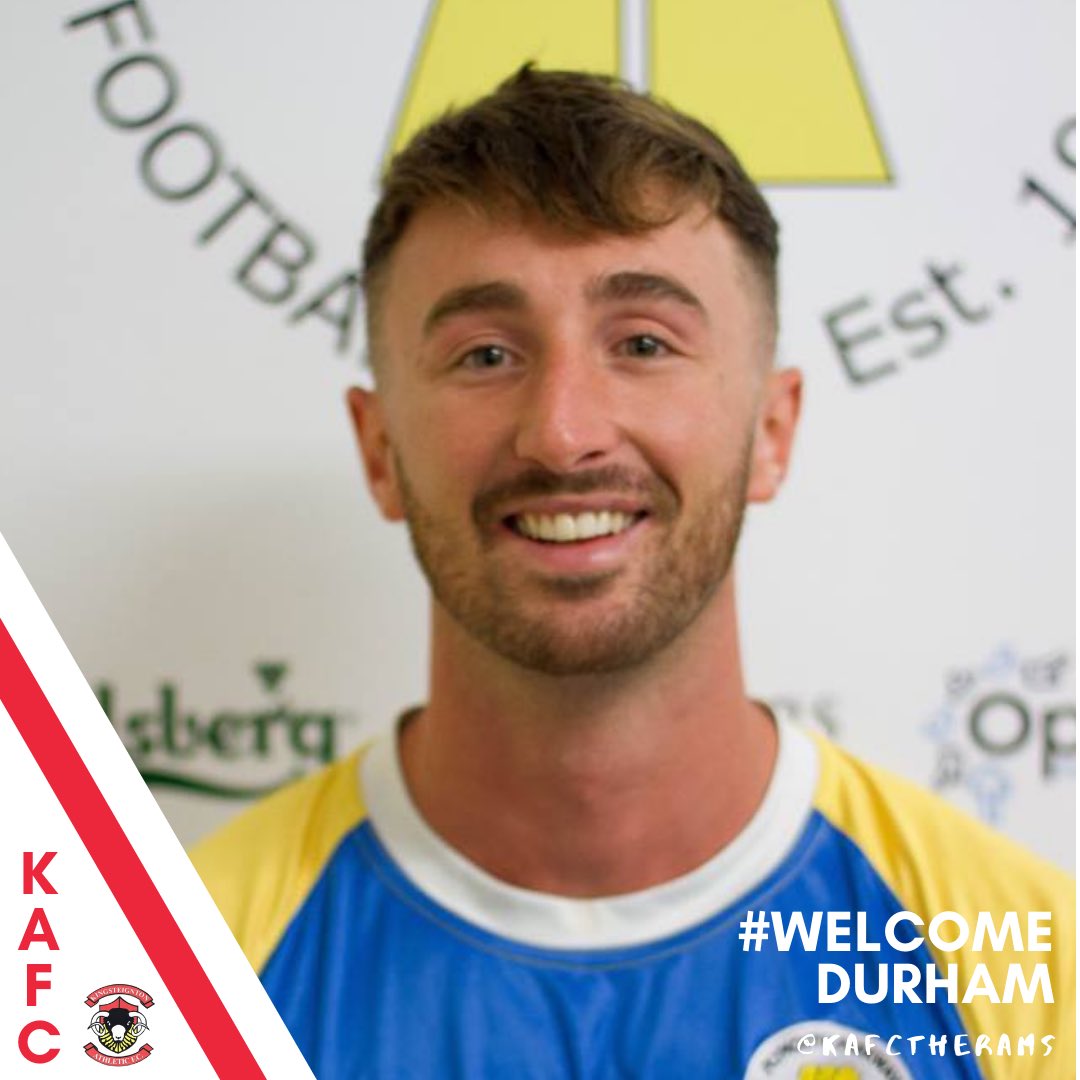 DURHAM SIGNS 📝 The Rams are delighted to announce the signing of forward, Luke Durham. Formerly of Willand Rovers, Exmouth Town & Plymouth Parkway, Luke will add goals, pace & power to the First Team’s already talented front line. #WelcomeDurham 🤝 #KAFC #COYR 🔴🐏