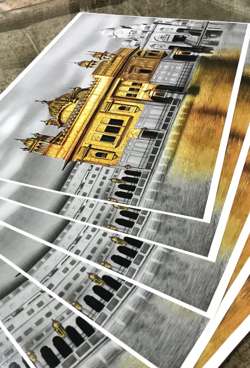 Prints of Darbar Sahib drawing are now available, Dm if you want to buy!
Worldwide shippings available 

#sridarbarsahib 
#prints #goldentemple #artlover #sikhart #artistspotlight #arts #sikh #gurudwara  #darbarsahib #sikhtemple