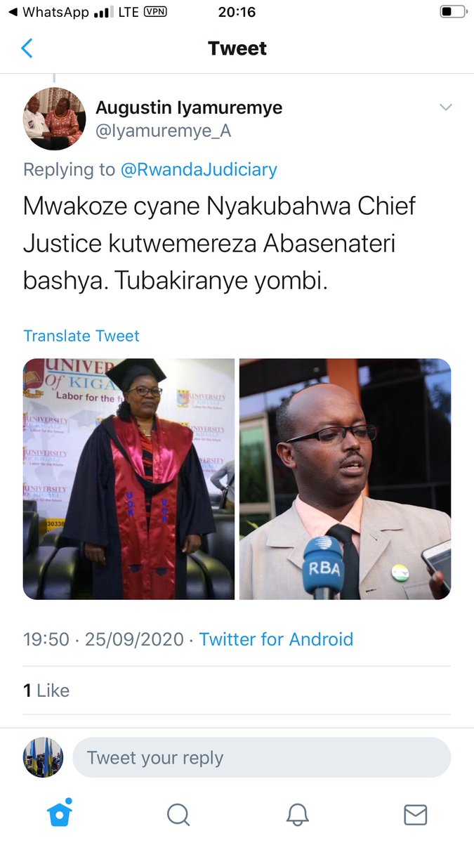 Frank Habineza tweet media