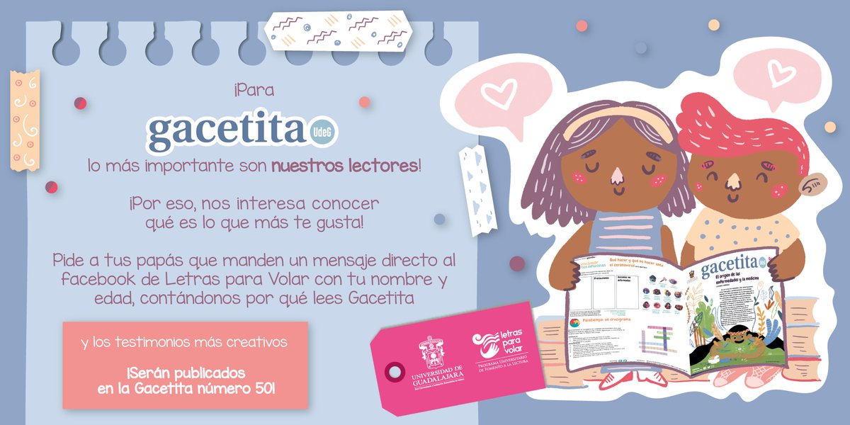 ¡Tienes hasta el próximo martes 29 de septiembre, 2020 para mandar tu testimonio! Anímate 😃🥳🤩
- - - 
#NoTeQuedesSinLeer #GacetitaUdeG