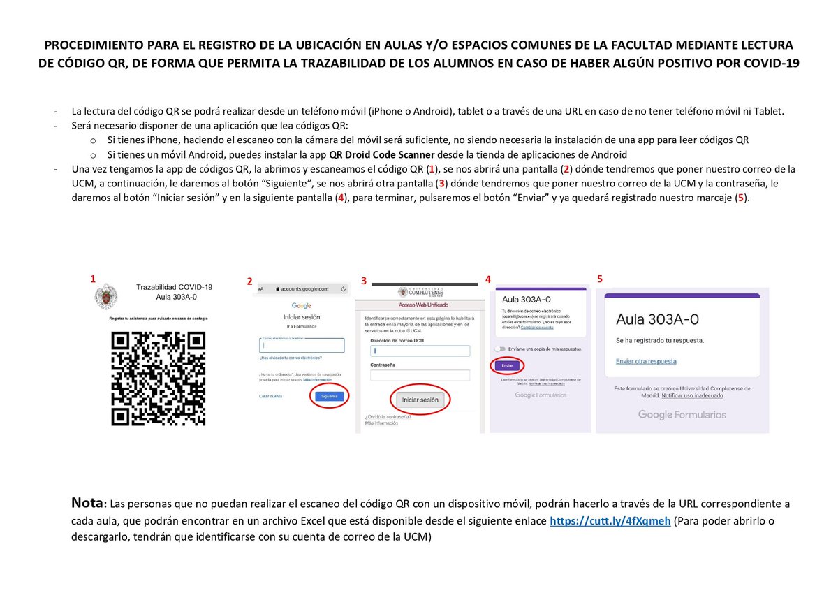 UCMccinf's tweet photo. El control de presencialidad en la Facultad estará controlado con un sistema de trazabilidad mediante códigos QR.
https://t.co/d4wtLHAcVO https://t.co/5Bh1xvSIjD