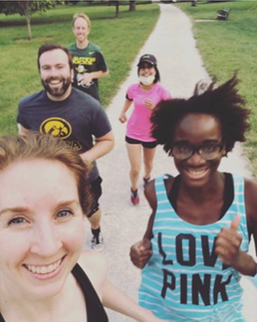 Happy Friday!  We hope you're able to get outside today!  Here's a photo of our brand new NICU running club.  A great way to get your exercise, socialize, and explore St. Louis parks! #fellowwellness #nicufellowship