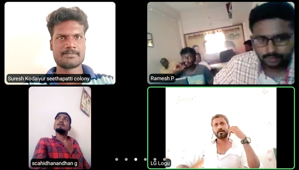 Aravai_east_dmk's tweet image. #Zoomvideoconference
மாவட்ட கழக பொறுப்பாளர் திரு.V.செந்தில்பாலாஜி MLA அவர்களின் ஆணைக்கிணங்க முப்பெரும் விழா முன்னேற்ற ஏற்பாடுகள் குறித்து ஒன்றிய செயலாளர் திரு.N.மணிகண்டன் அவர்கள் அனைத்து ஊராட்சி  தகவல் தொழில்நுட்ப ஒருங்கிணைப்பாளர்களுடன் ஆலோசித்த போது 🔥🔥