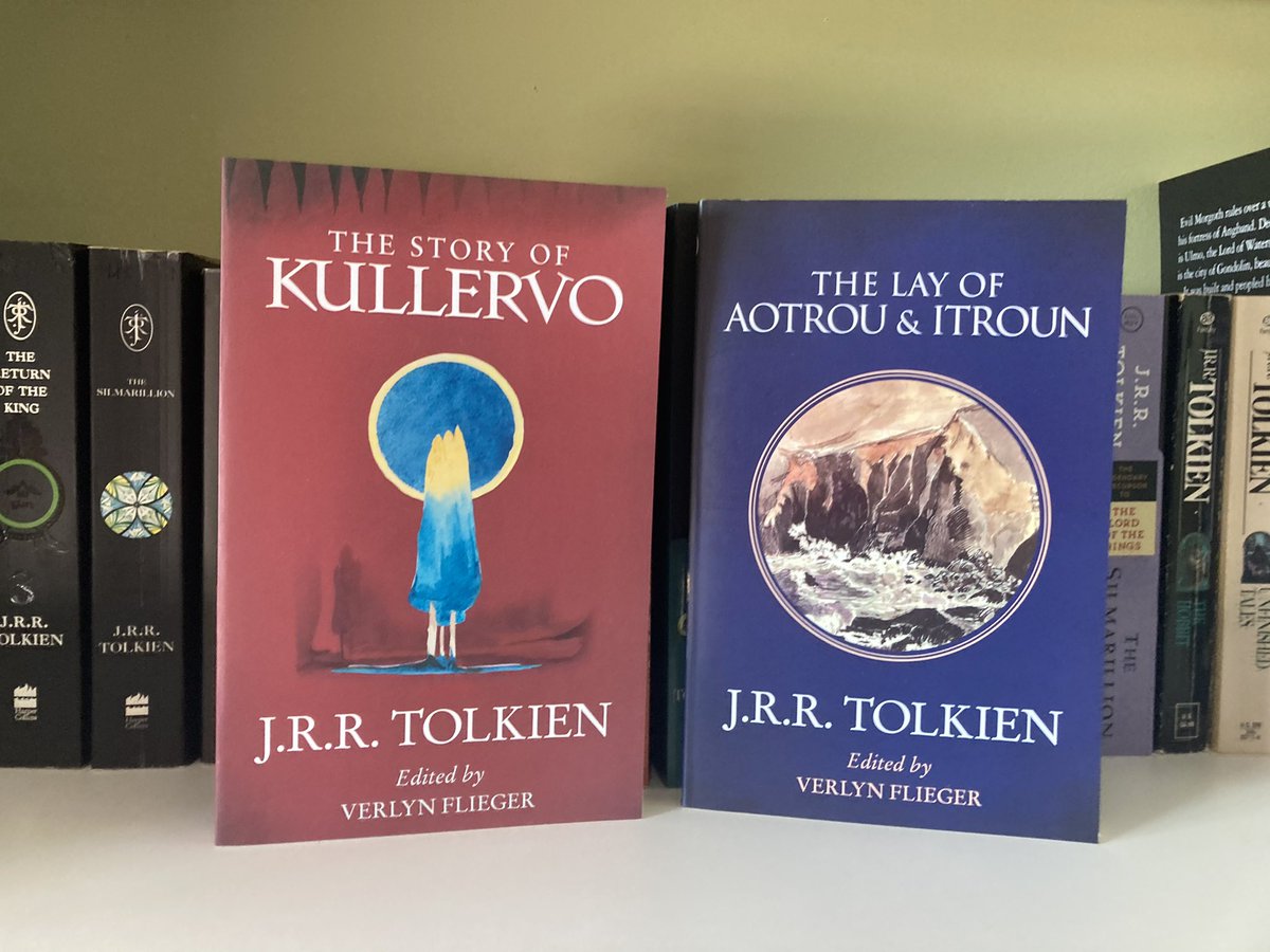   #TolkienEveryday Day 61 Two short non legendarium works, The Lay of Aotrou and Itroun, and The Story of Kullervo. Both edited by Verlyn Flieger