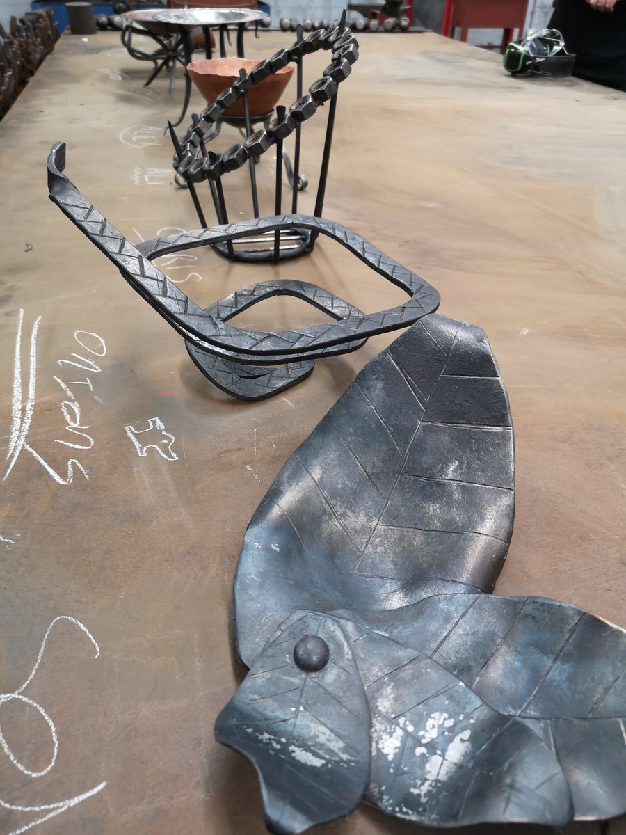 Howard3Mark's tweet image. Finished work by talented Level 3 Blacksmiths @Brinsbury forge #talent #handmade #Blacksmith #artistic