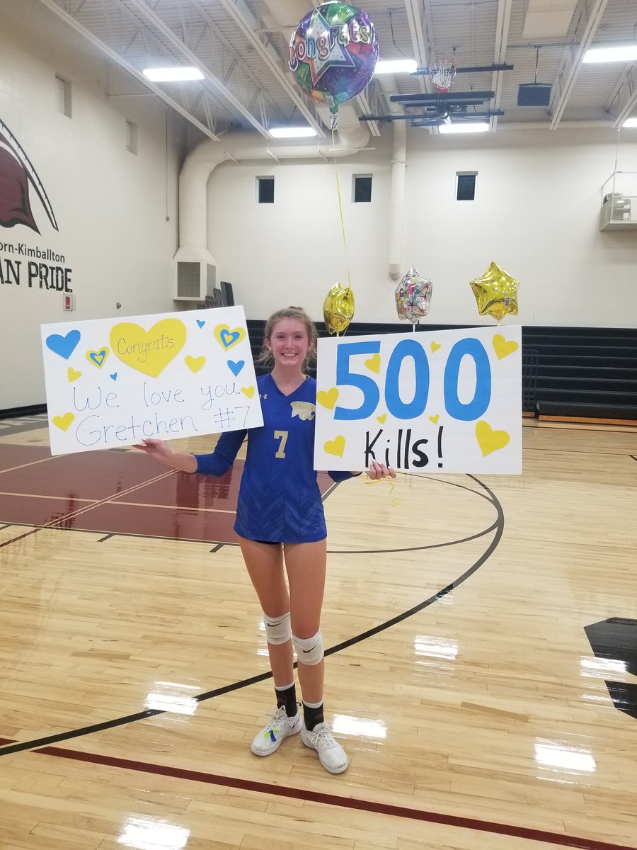 Congratulations to Gretchen Wallace of Glidden Ralston going over 500 Kills for her career on Thursday night against Exira/EHK. 
Thanks Lonnie Miller for the picture!
<a href="/L0NDAWG/">Lonnie Miller</a> <a href="/GliddenRalston/">Glidden-Ralston</a> @WeAreGR1 <a href="/jennaclaire57/">Jen Klocke</a>