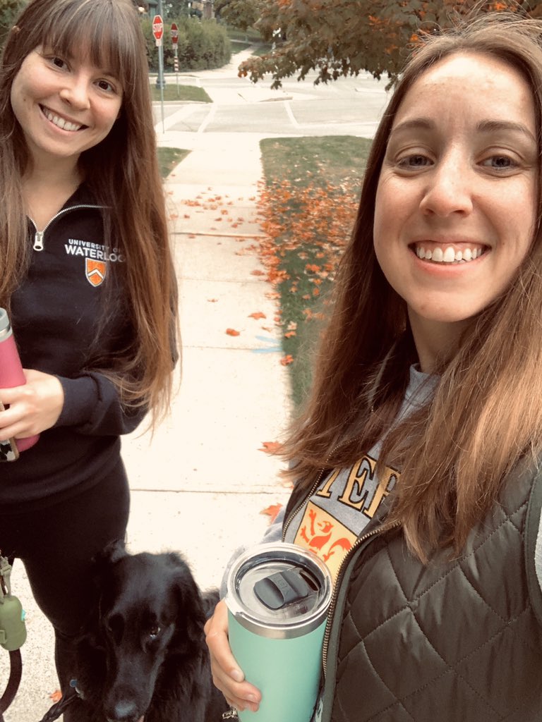 It’s great to have neighbours who are friends and alumni! Doing our 2.5km walk for the <a href="/uwaterlooalumni/">UWaterloo Alumni</a> virtual fun run 2020! #UWaterlooForever