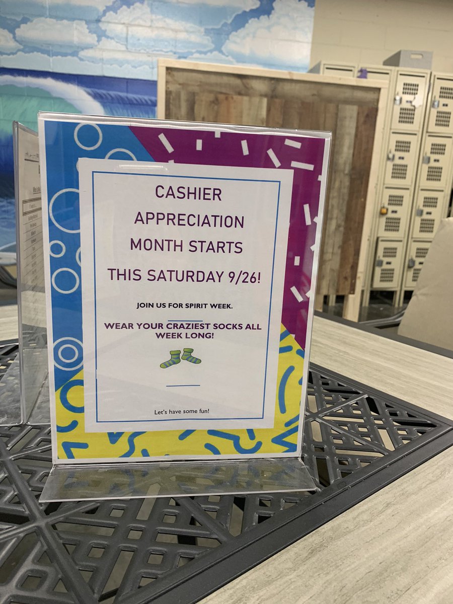 Getting ready to kick off cashier appreciation month tomorrow with a week long of crazy socks! #lowes2260 #crazysocks <a href="/JasonR2260/">Jason</a> @billmann2260 <a href="/JaneenV_HRBP/">Janeen Valdes</a>