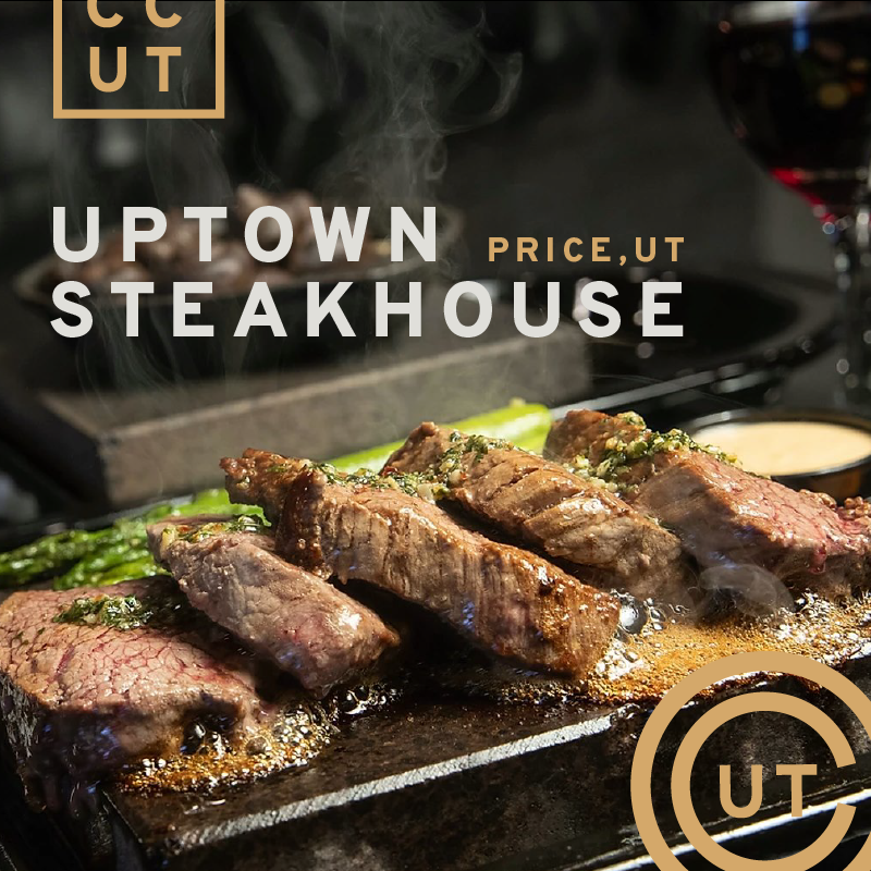 CarbonCorridor's tweet photo. Happy #FoodieFriday! Need to refuel after a day of adventuring in the #CarbonCorridor #Utah? Our mouths are just watering at the sight of some of the crowd favorites at Uptown Steakhouse. You can check them out at 838 Westwood Blvd. Price, UT 84501. https://t.co/6rYk4SU178