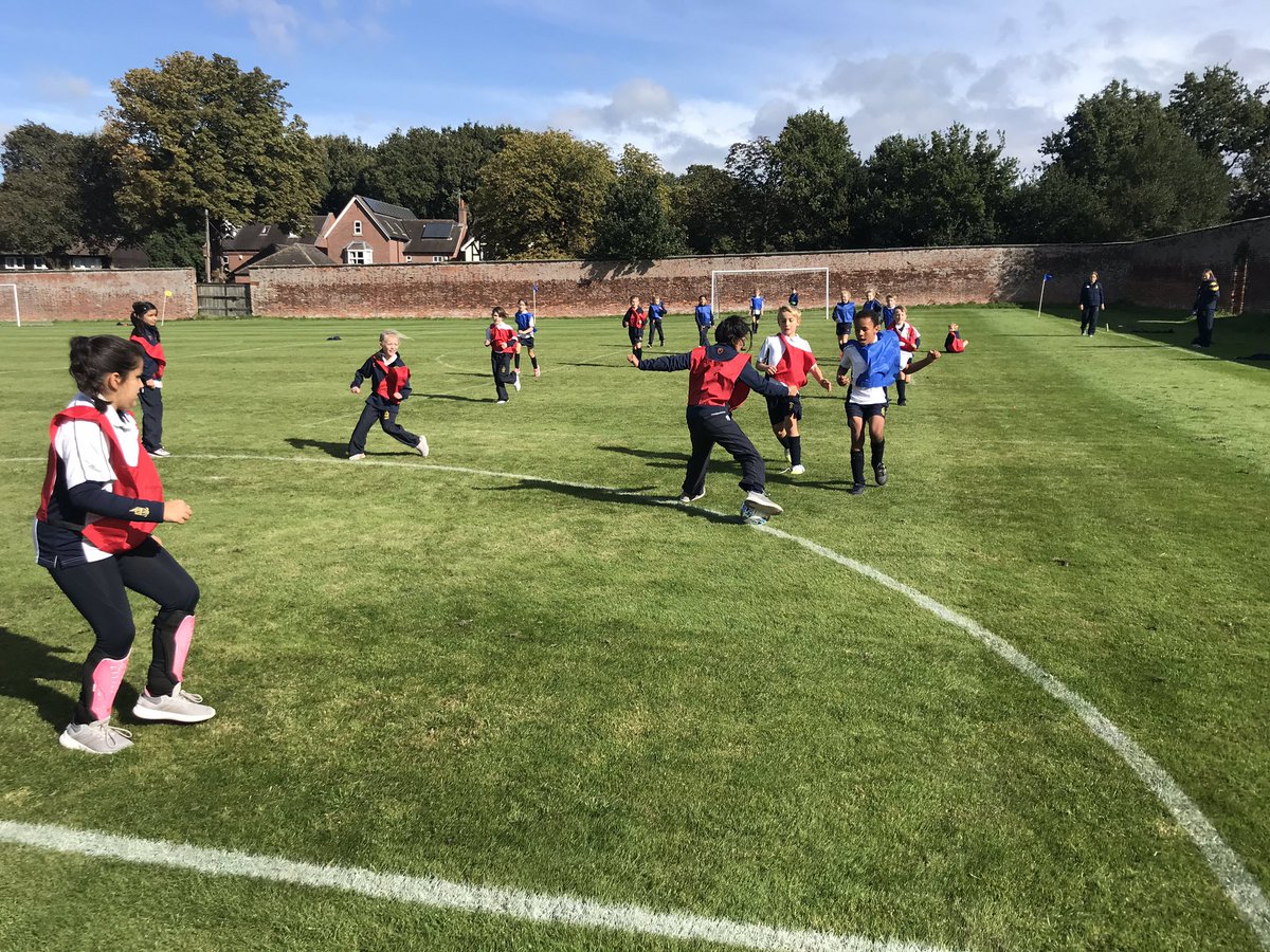 The @ReptonPrepLowerYear4 children were excited to be part of the traditional football tournament again this year. Some outstanding skills shown from both girls and boys, despite the wind! #AReptonPrepStory