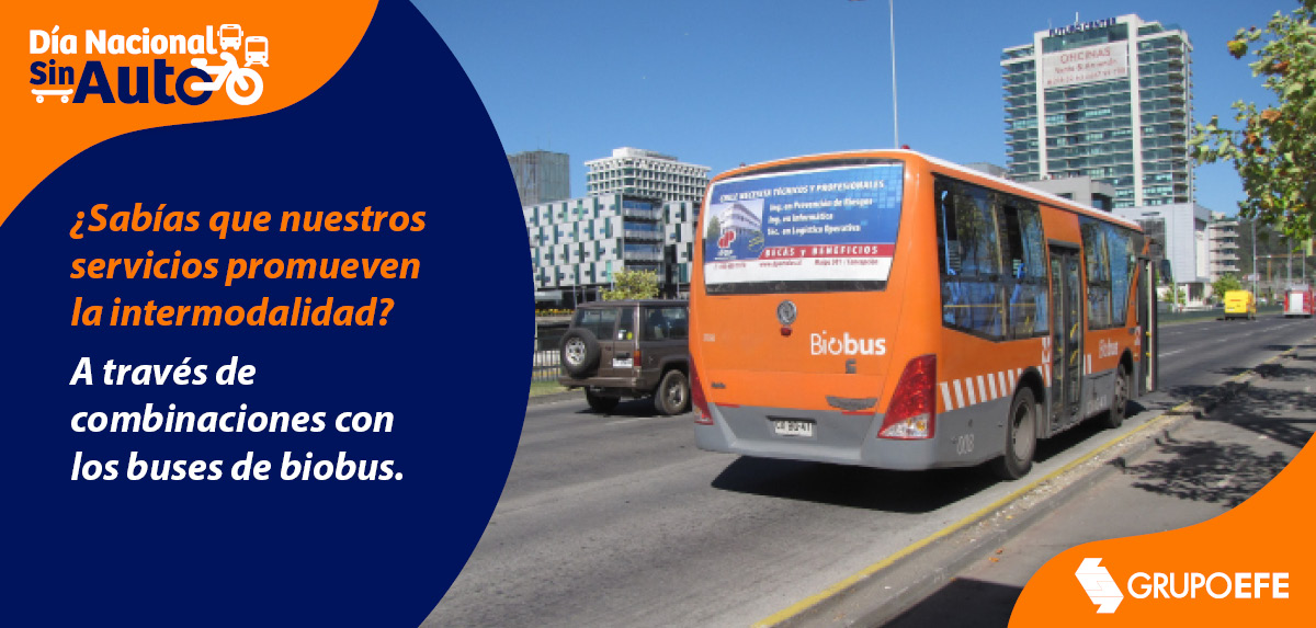 EFE_Biotren's tweet image. 👉 ¡Promovemos la intermodalidad! Puedes combinar tus viajes con los buses de #biobus 🤩 #DíaNacionalSinAuto 🚊