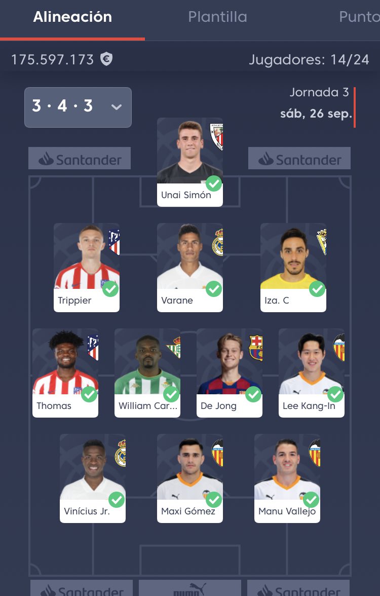 FCAlex9's tweet image. #AlFantasySeJuegaConCarrasco @JoseCarrasco_98  que opinas para la jornada que viene