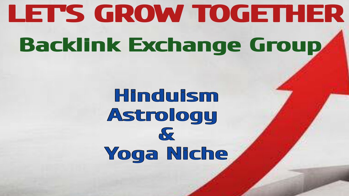 hindutempletalk's tweet image. facebook.com/groups/1007107…
#Backlink #BacklinkExchange #BacklinkExchangeGroup