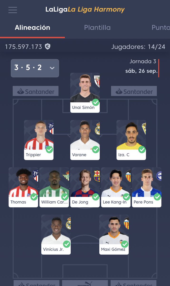 FCAlex9's tweet image. #AlFantasySeJuegaConCarrasco @JoseCarrasco_98  que opinas sobre esta para la jornada que viene también tengo a Manu vajello en la delantera