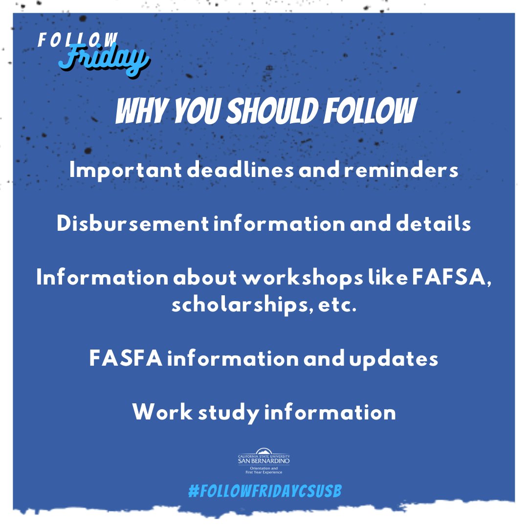CSUSBofye's tweet photo. October 1 is right around the corner! You know what that means, don't you? The FAFSA application will be LIVE for the 2021-2022 academic year! To ensure you get other reminders like these, make sure you're following @csusbfa for updates! #FollowFridayCSUSB #CSUSB https://t.co/hd1AIYGQil