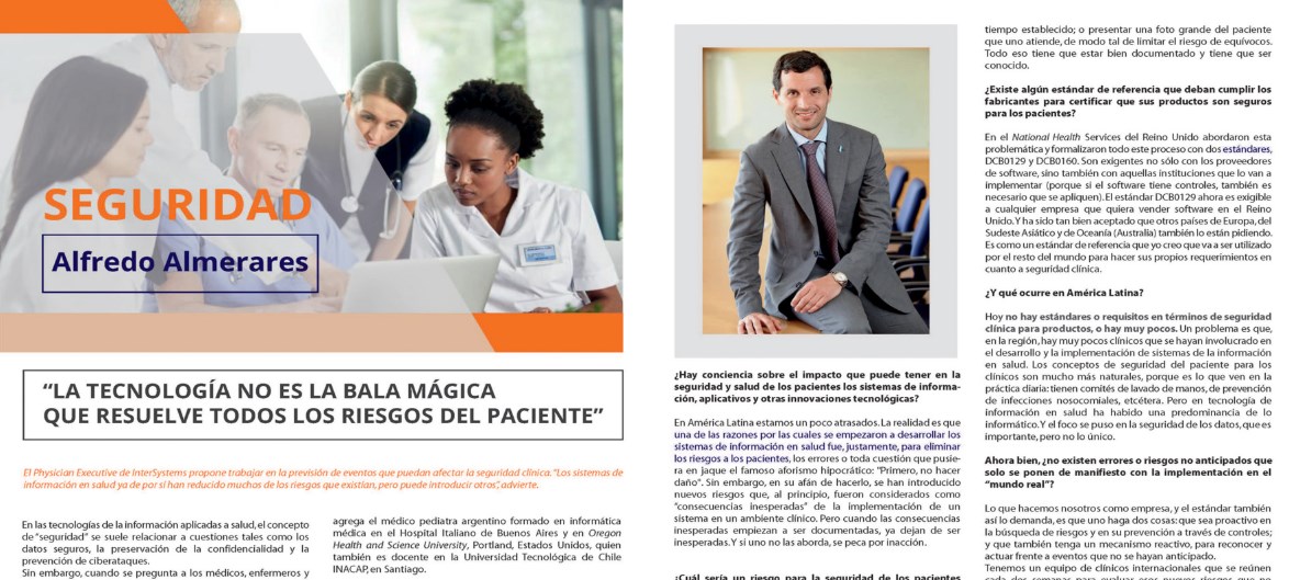 InterSystemscl's tweet photo. 📰Hoy les compartimos la entrevista de @EHEALTHREPORTER al Physician Executive de @InterSystemscl, @AlfredAlmerares, quién abordó los pilares relacionados a la "#SaludDigital", el rol de los protagonistas que la componen y más.
Conoce todos los detalles en https://t.co/q6saEbxbo6 https://t.co/s8EaRbpzxR