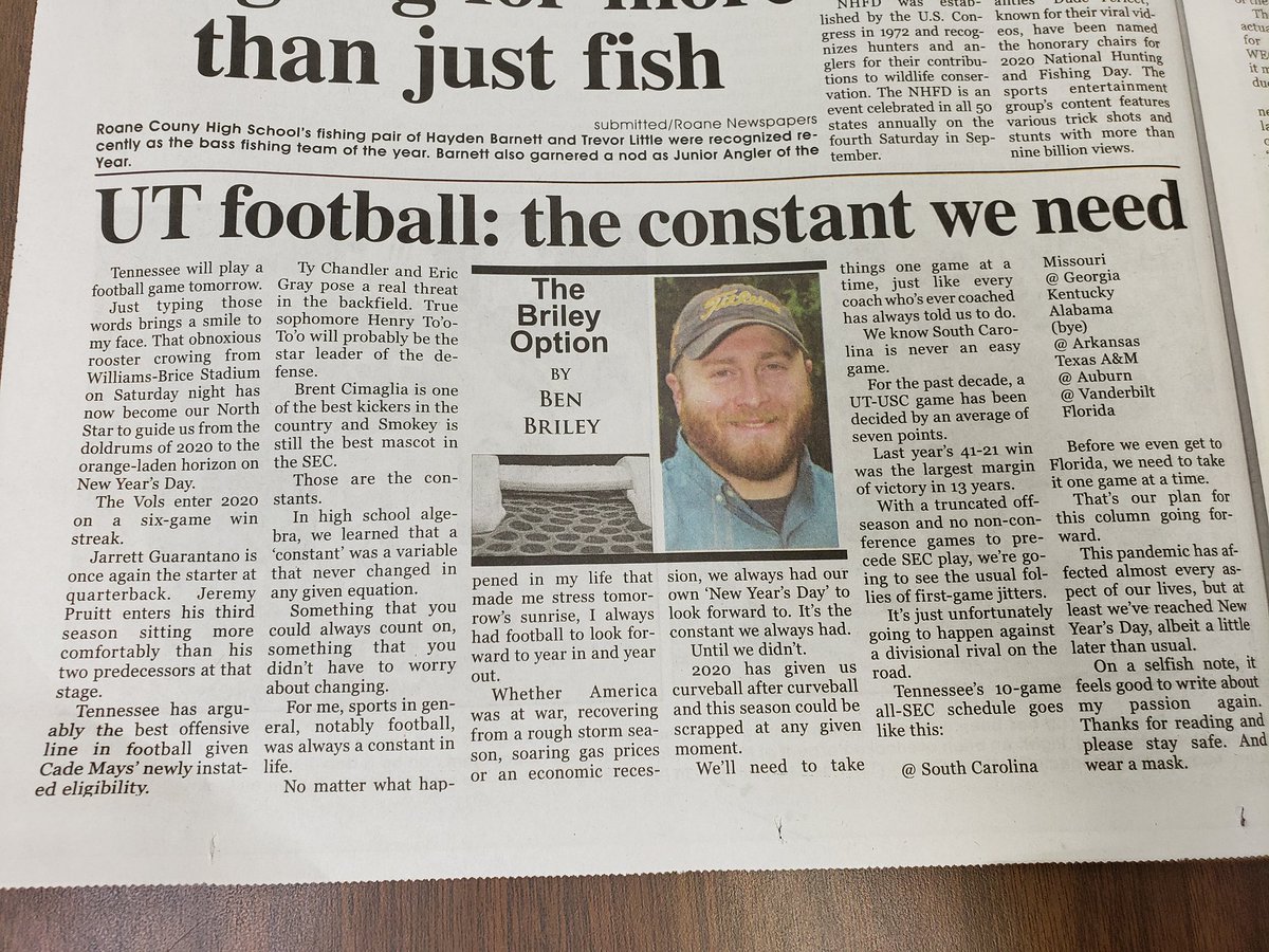 The Briley Option is back! Fridays in the <a href="/RoaneCoNews/">Roane County News</a>