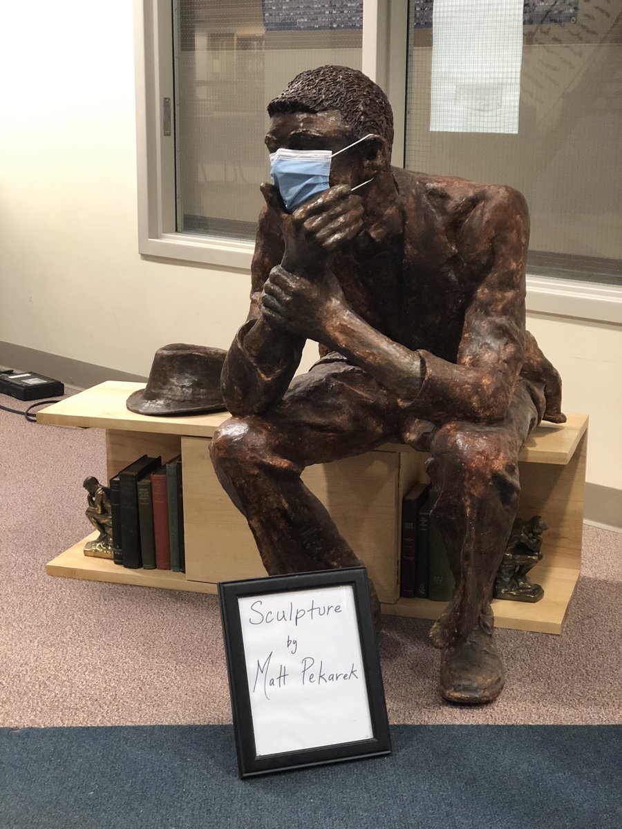 HHS LMC is displaying Matt Pekareks amazing sculpture. Very impressive work from an extremely talented student.
