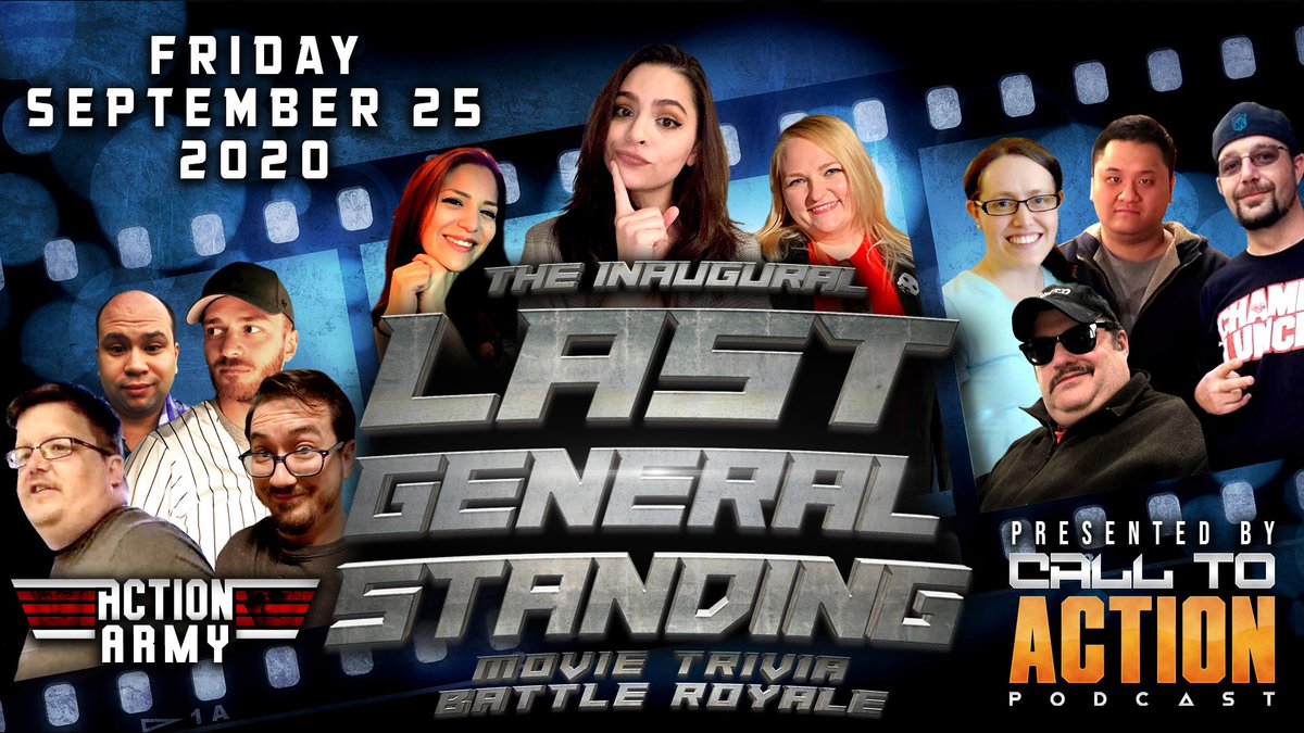 CallToActionPod's tweet photo. π₯ Today is the day!
25 Generals. 1 winner. A crazy amount of movie trivia questions π§
#LastGeneralStanding
β° LIVE 6P/9E β°
https://t.co/uYKm42lYQm https://t.co/OWwfR7x8RD