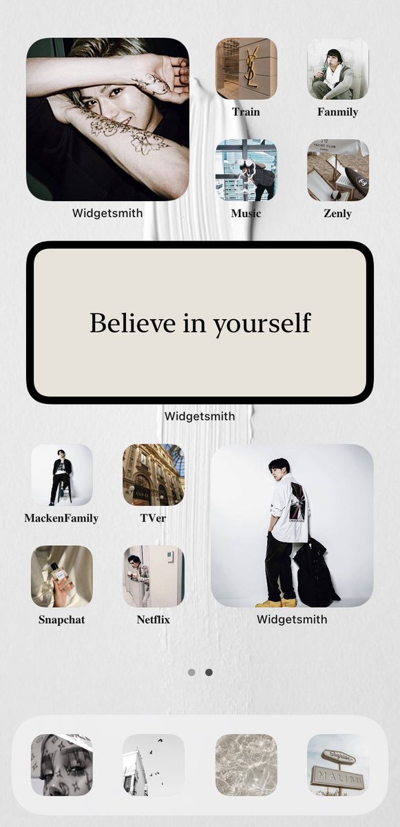 MkyReina's tweet image. 頑張った甲斐がありました✊🏻🤍🖤
・
・
@Mackenyu1116 
#ios14homescreen 
#homescreencustomization