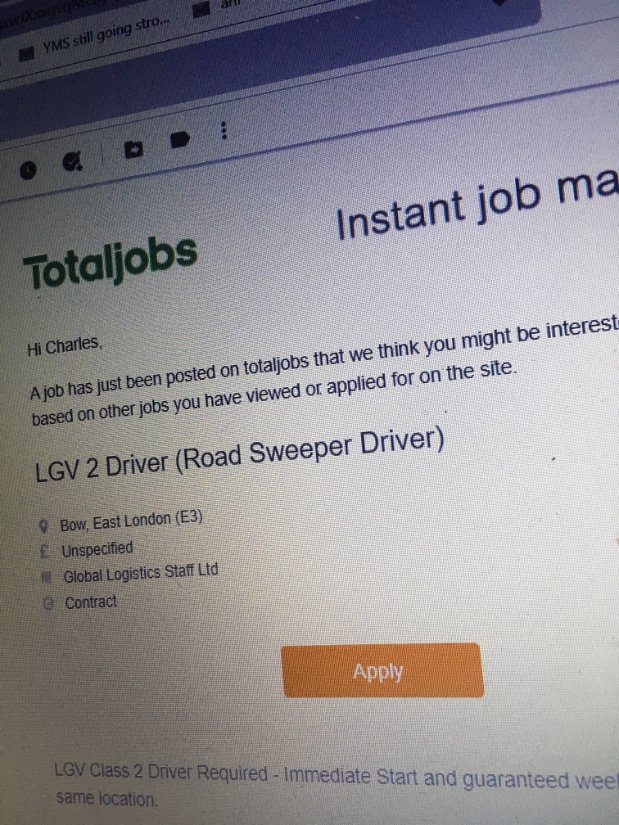 Charleshutchpr1's tweet photo. BREAKING NEWS! Could CharlesHutchPress be heading to the Big Smoke for a new job?
Full story at https://t.co/nQQqXBUuaQ
#TotalJobs #Rubbishjob #BowEastLondon https://t.co/AbXQ0VG4ts