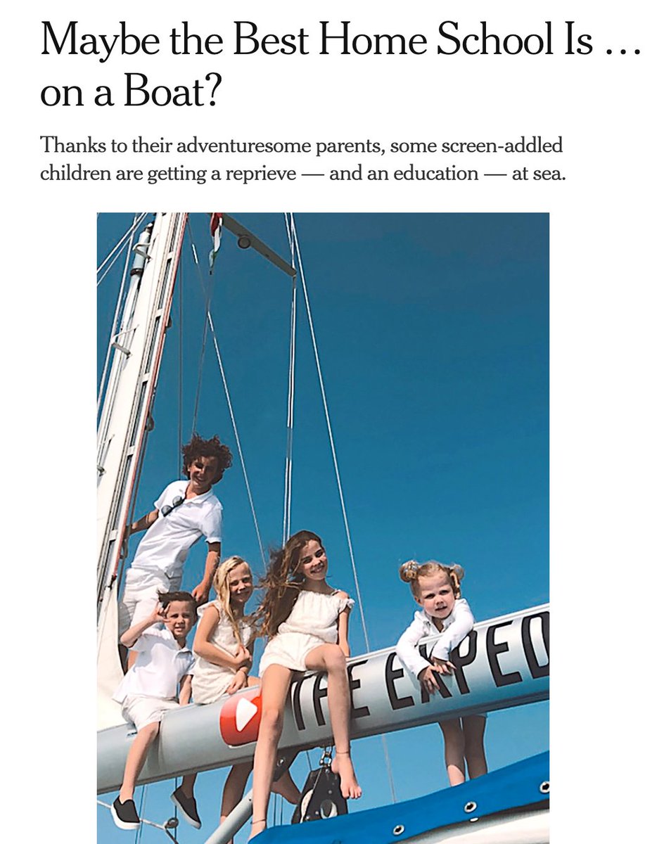 maybe the BEST home-schooling is on a boat