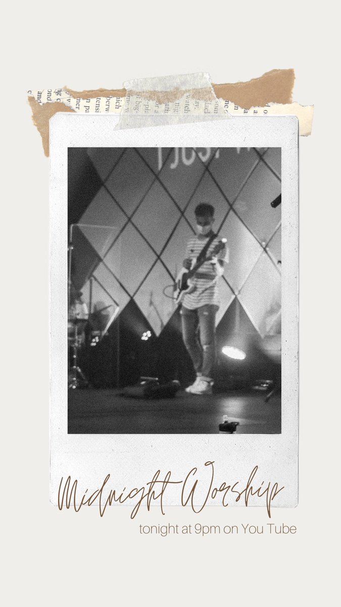 See you guys tonight at 9 on YouTube! Spread the word and watch tonight’s service with some friends!